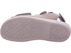 Varomed Unisex - Erwachsene Hausschuh Genua Klettschuh in beige