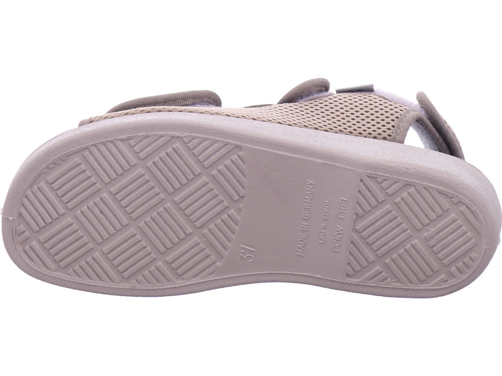 Varomed Unisex - Adult Slipper Genua Velcro Shoe in beige
