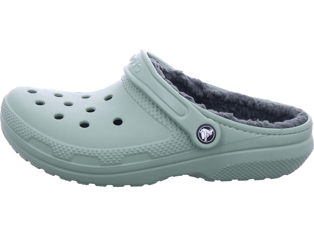 Crocs Damen Badeschuh Classic Lined Clog in grün