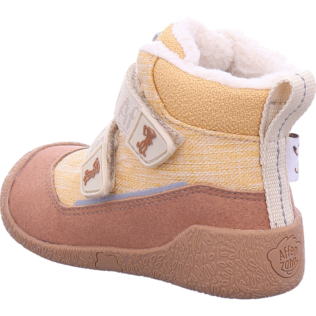 Affenzahn Jungen Barfußschuhe Affe in beige