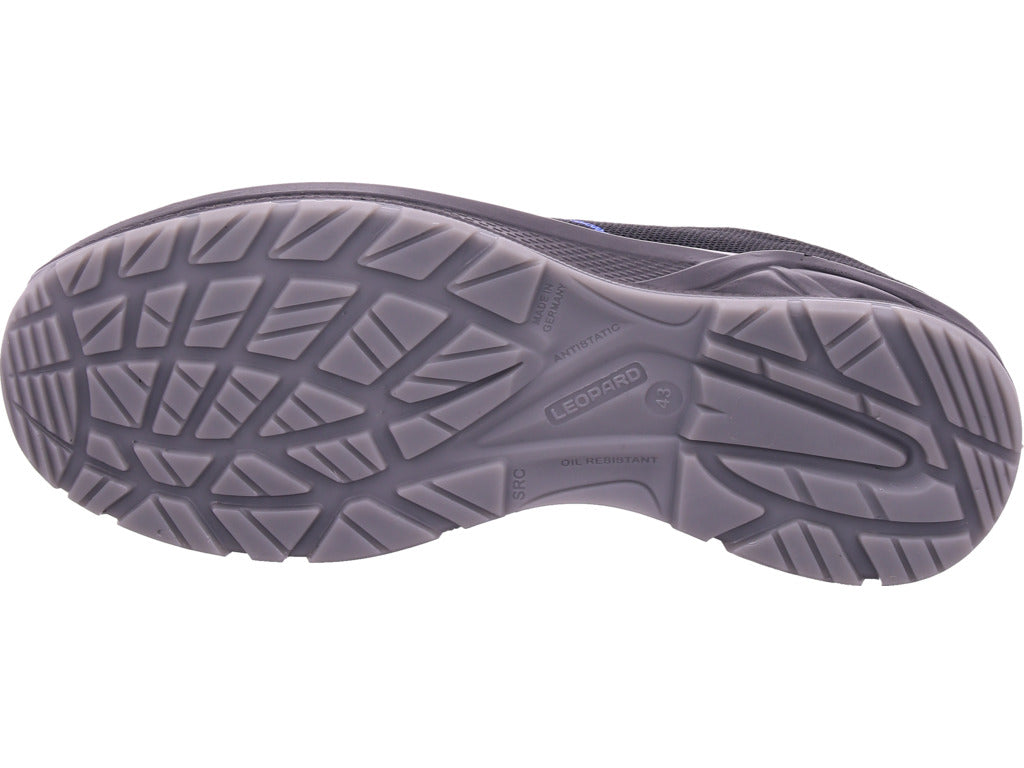 Pánské pracovní boty s leopardím vzorem v černé barvě