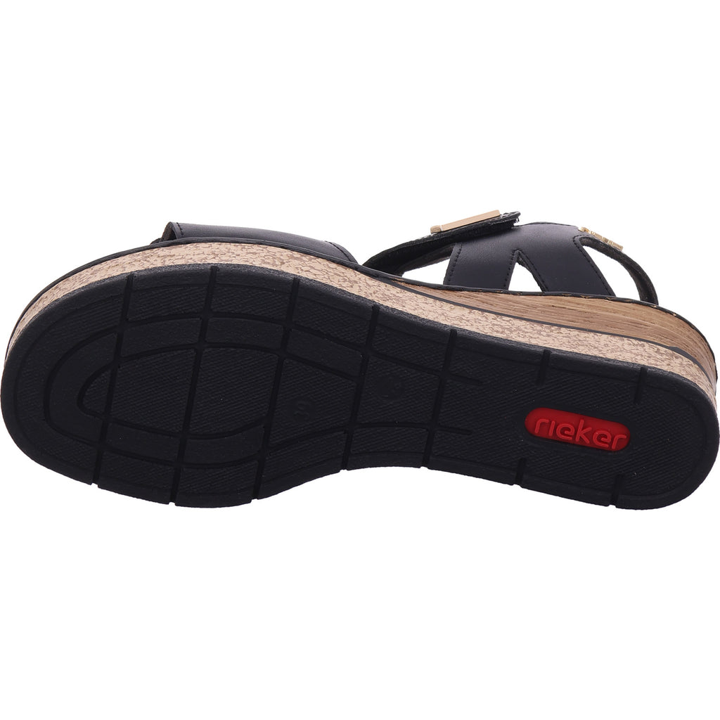 Rieker Women's Sandal in black