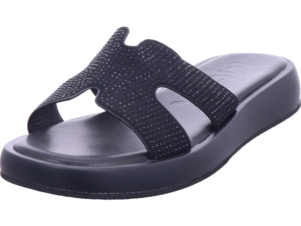 Mexx Damen Pantolette Lotus in schwarz