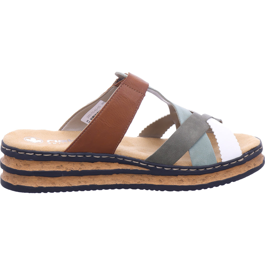Rieker Damen Pantolette  in grün