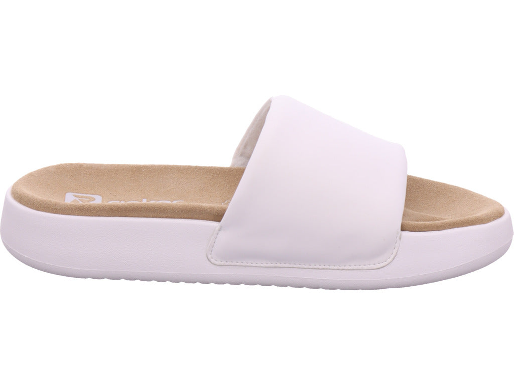 Rieker Women's Mule Fsk Women's Sandals in white