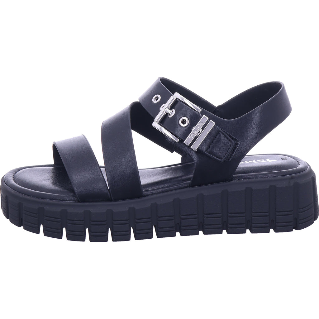 Tamaris Damen Sandale  in schwarz
