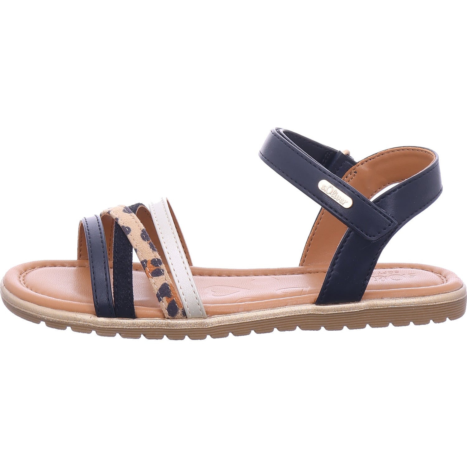s.Oliver Mädchen Sandalette  in schwarz