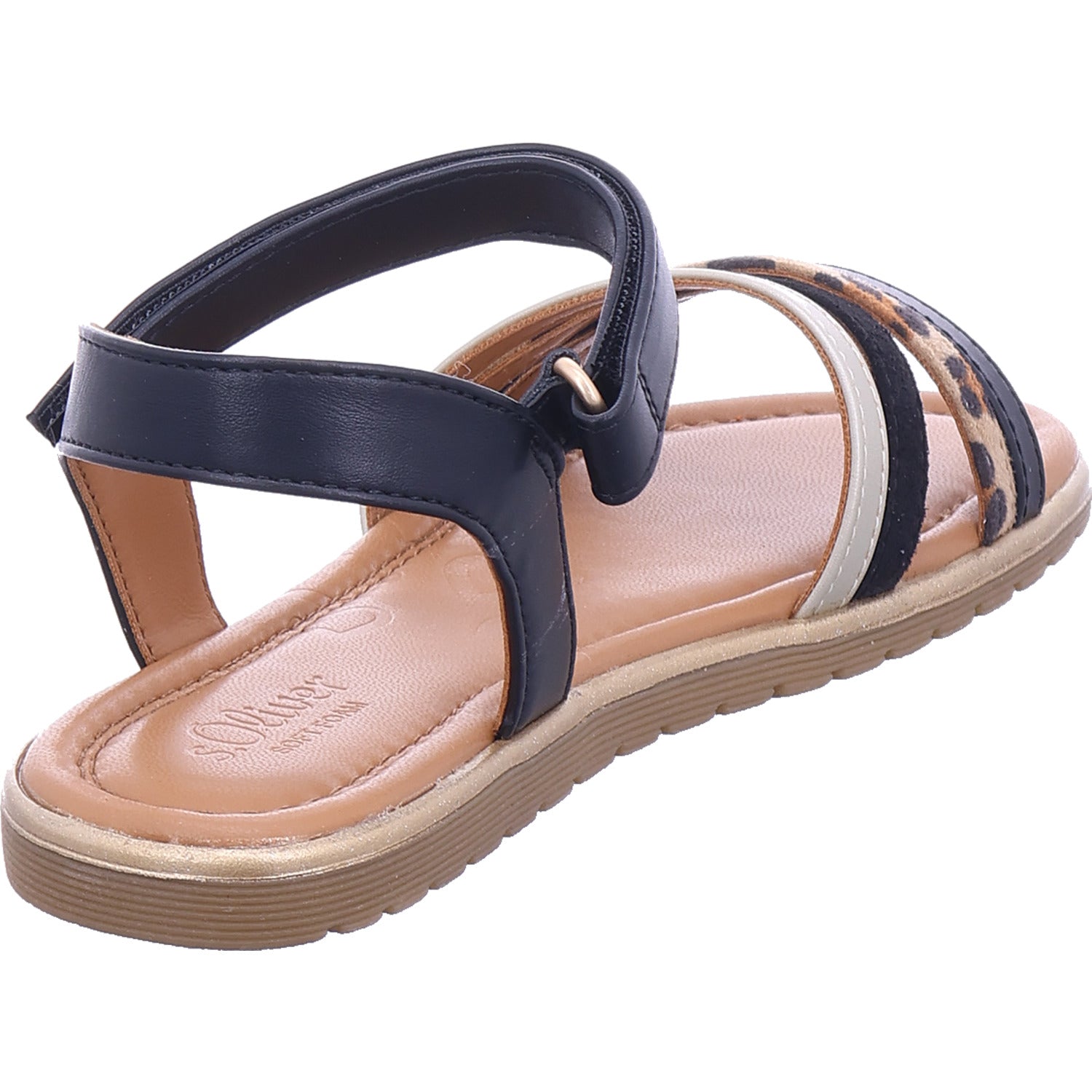 s.Oliver Mädchen Sandalette  in schwarz