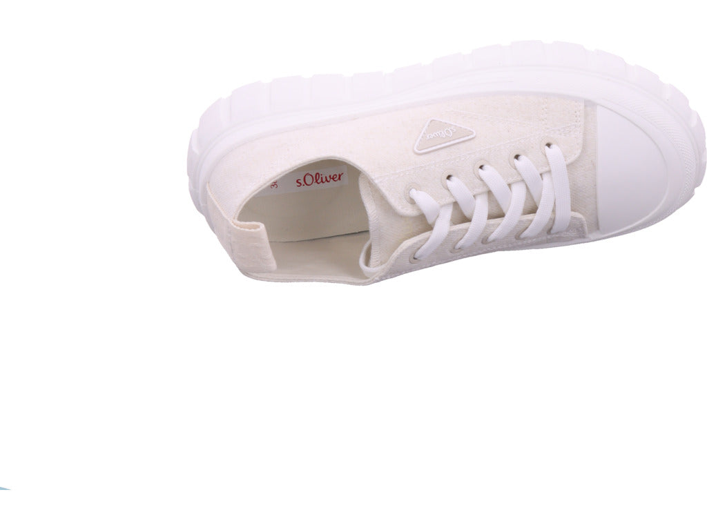 s.Oliver women's sneakers in white