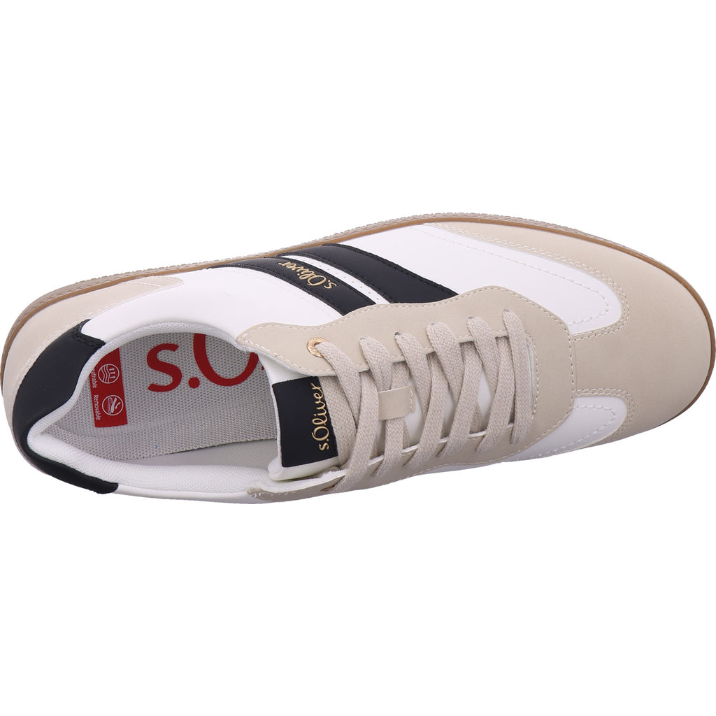 s.Oliver women's sneakers in beige