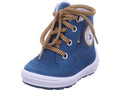 Superfit Boys' Moon Boots Leather Ankle Boots | Groovy in Blue