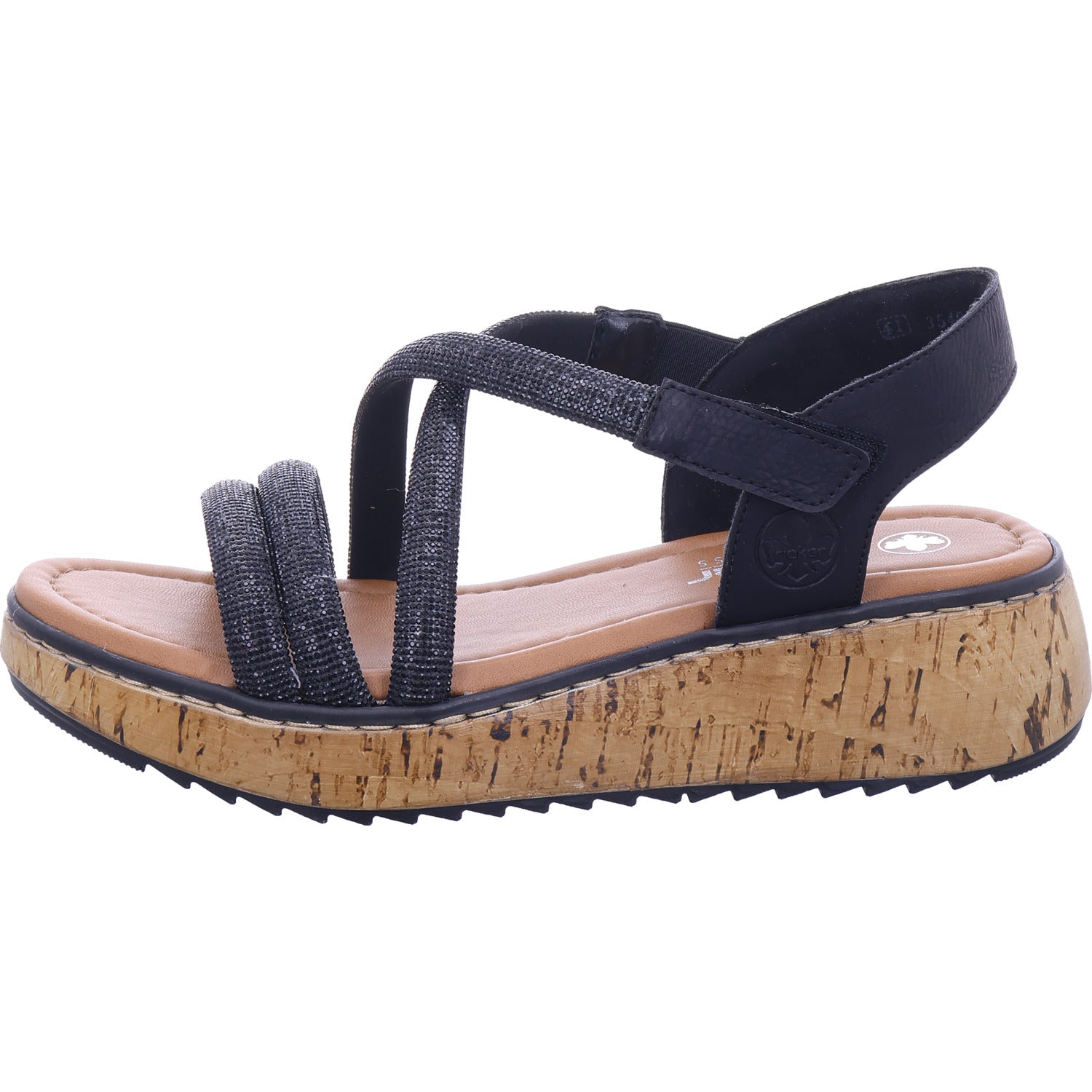 Rieker Women's Sandal in black