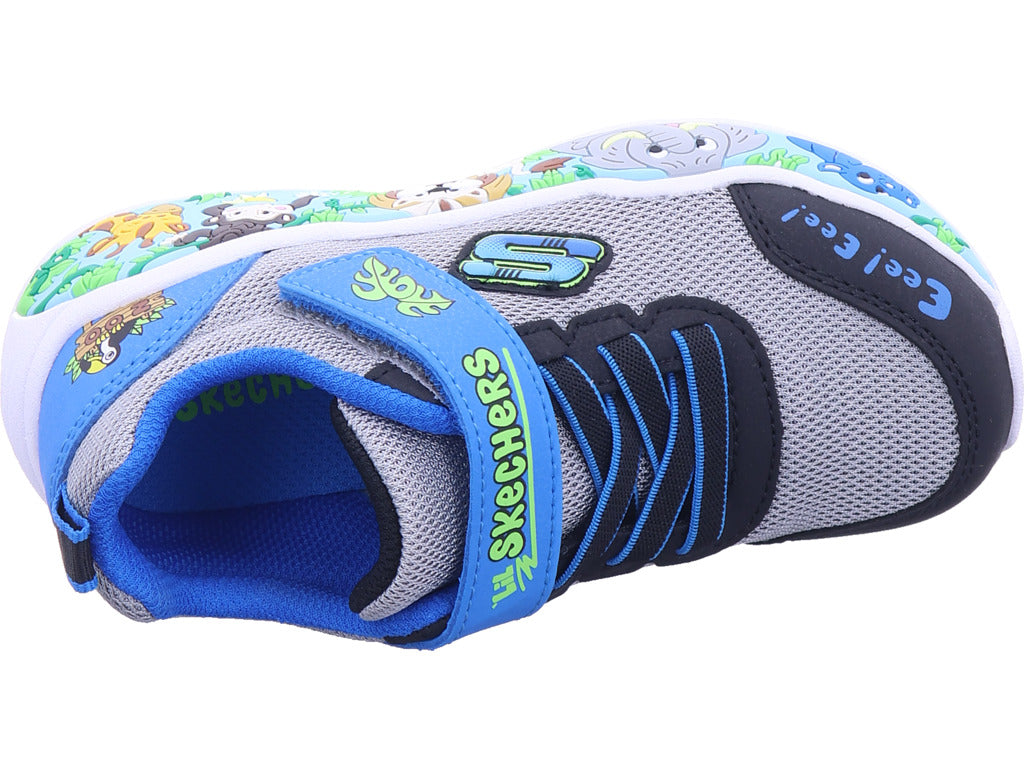 Nízké chlapecké boty SKECHERS v modré barvě