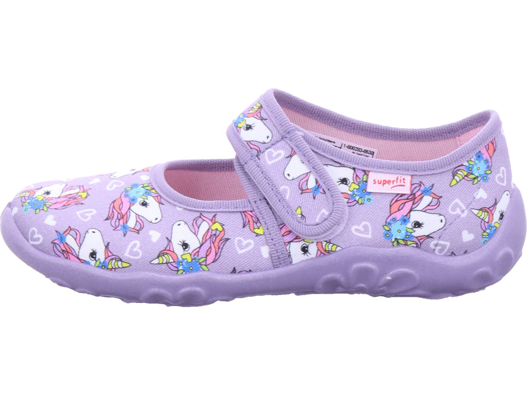 Legero girls' slippers, textile slippers, Bonny in purple