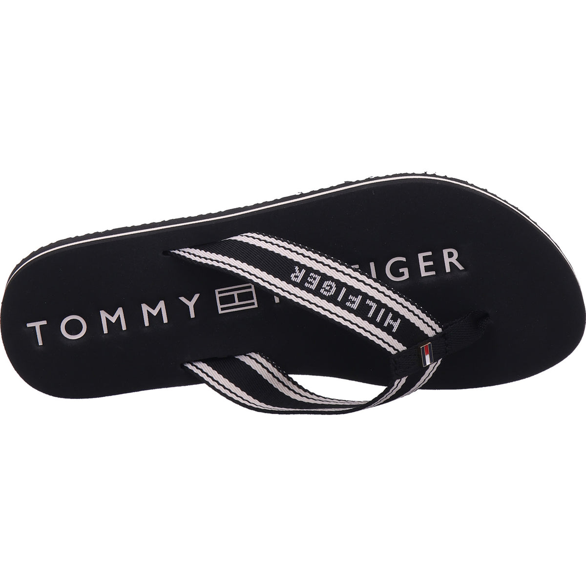 Tommy Hilfiger Damen Badeschuh Th Webbing Summer Sandal in schwarz