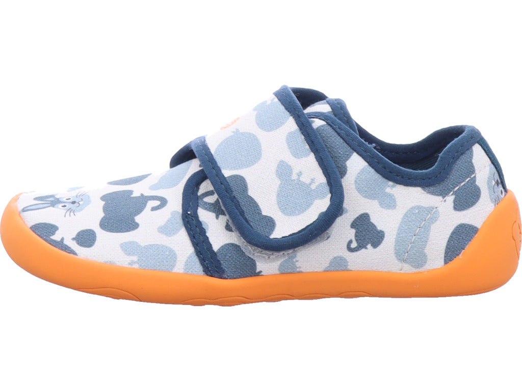 Affenzahn Girls' Slipper Slipper Cotton Movy Rabbit in Orange