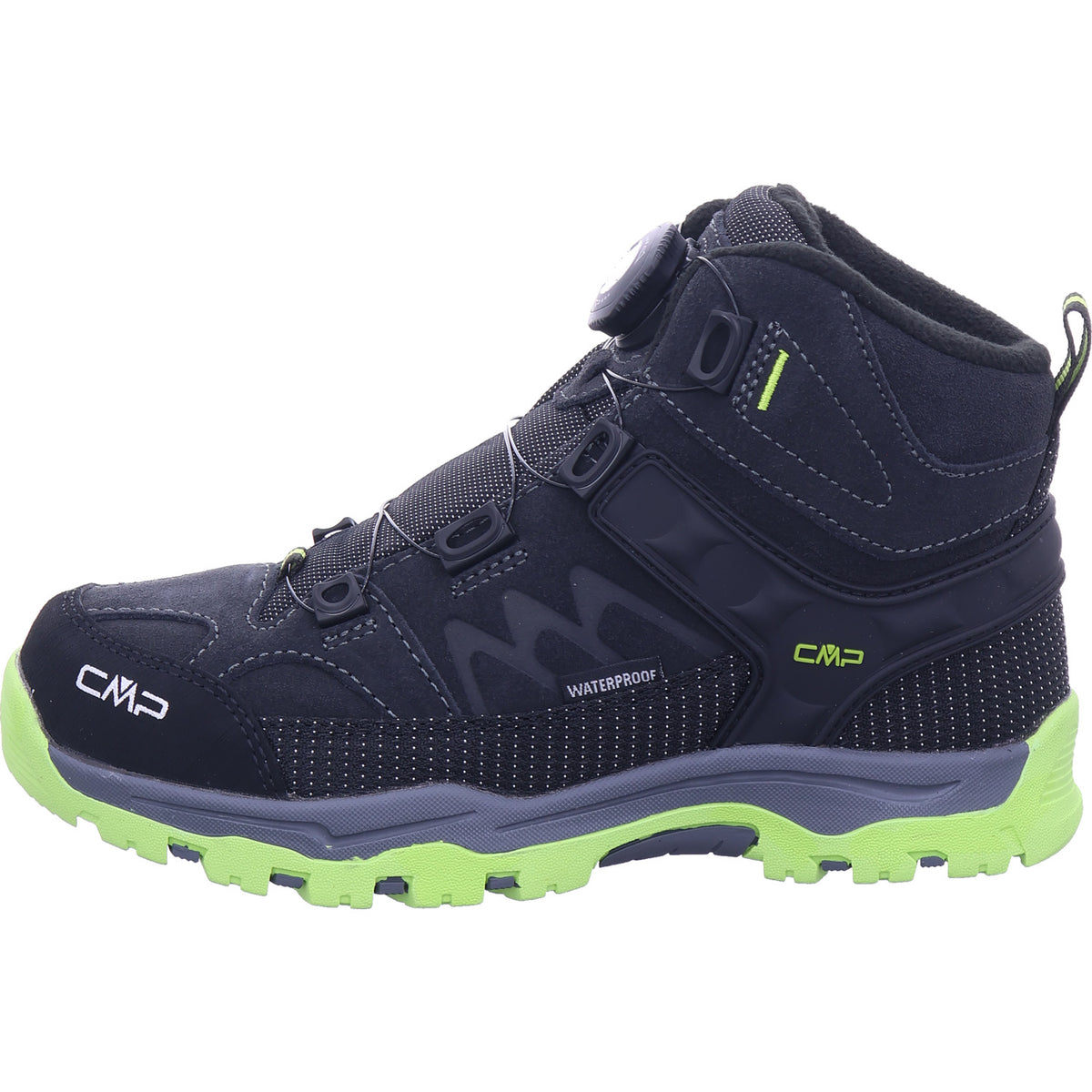 CMP Unisex - dětské turistické boty Kiruna Mid v černé barvě