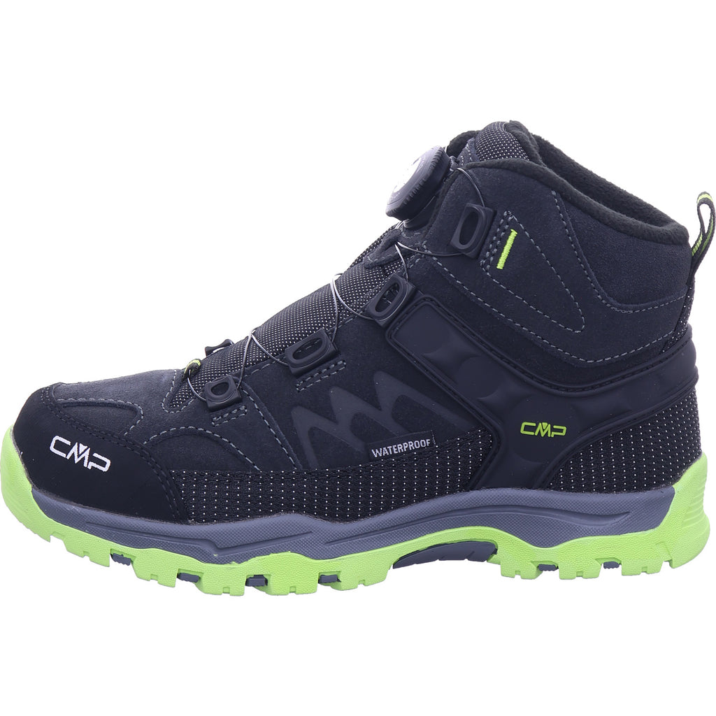 CMP Unisex - dětské turistické boty Kiruna Mid v černé barvě