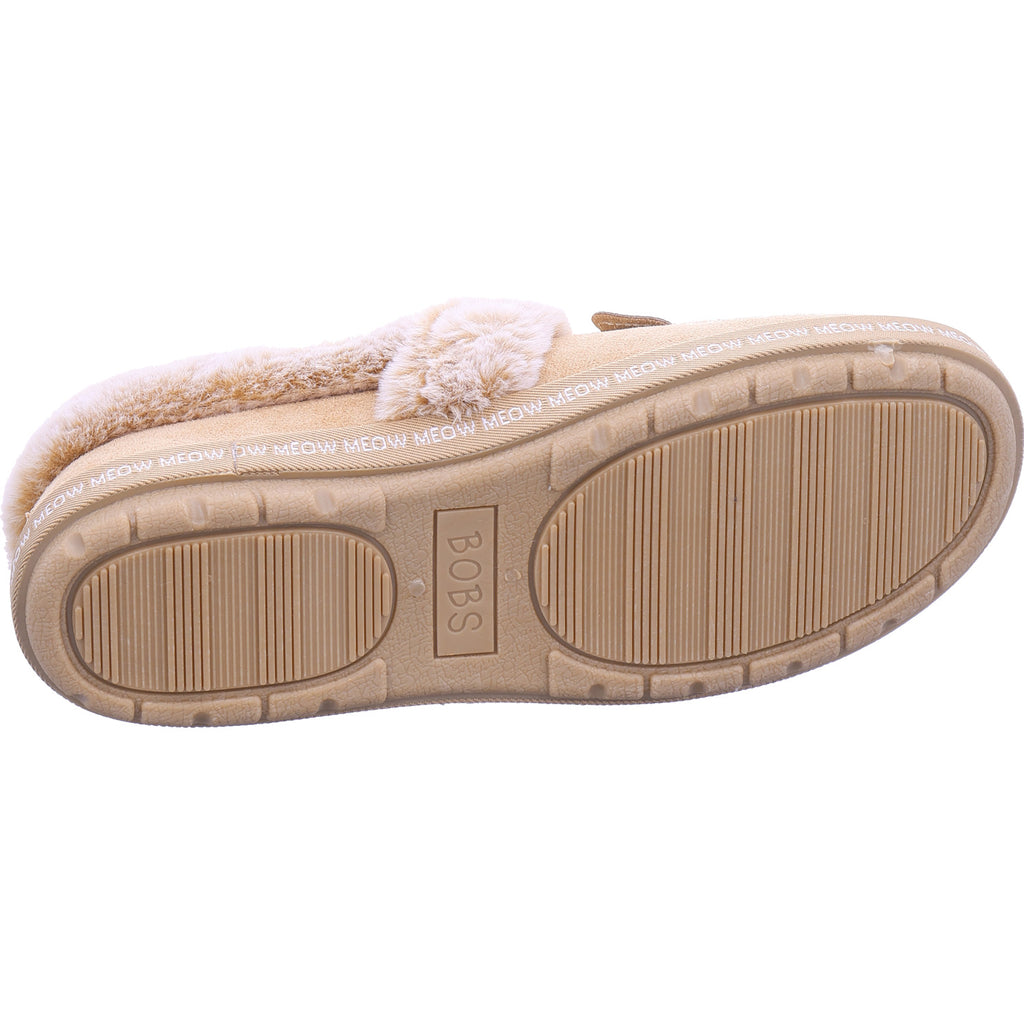 SKECHERS Damen Hausschuh Bobs Too Cozy in beige