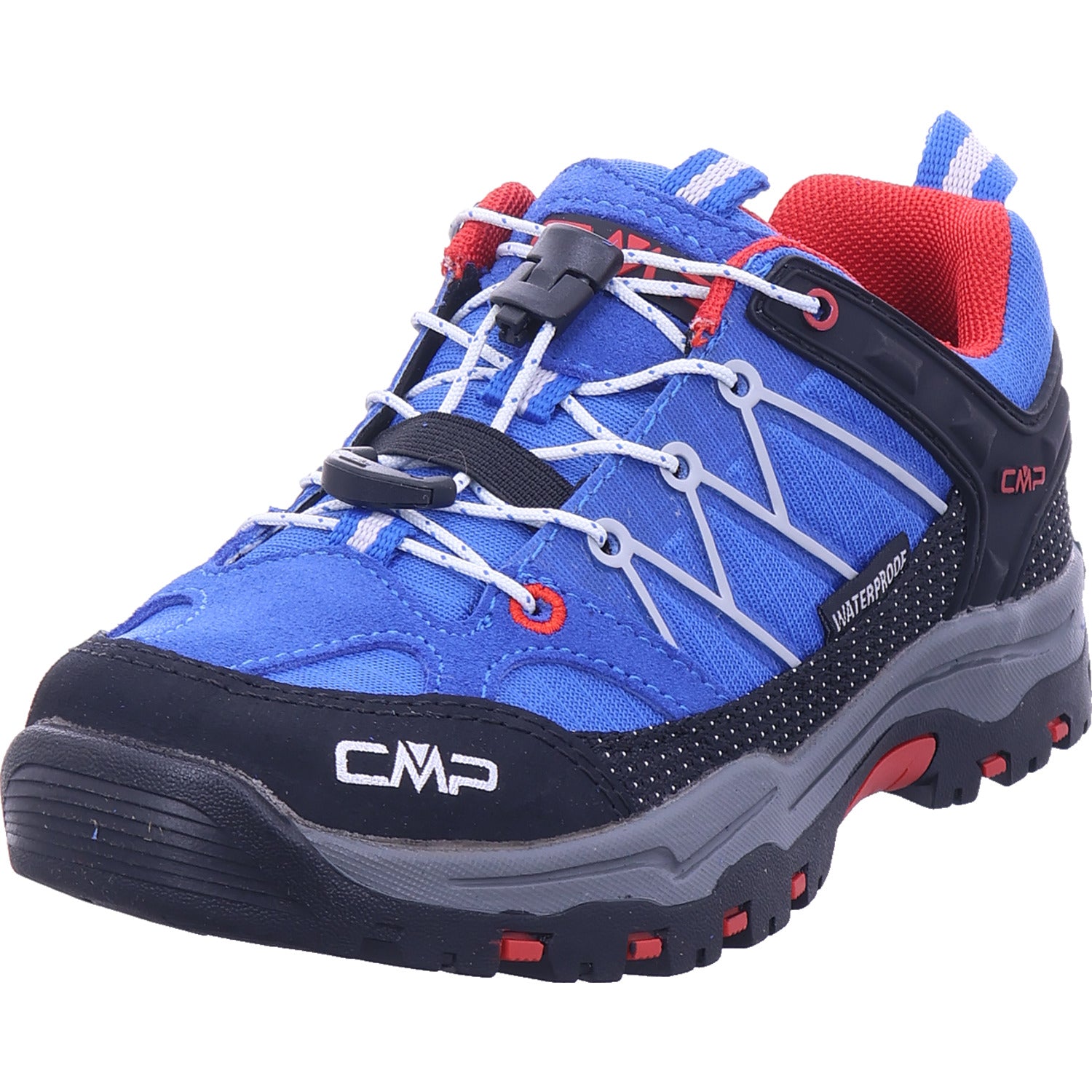 CMP Chlapecká turistická obuv Kids Rigel Low Trekking v modré barvě