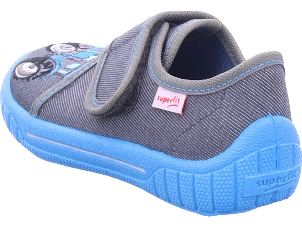 Superfit Boys' Slipper Textile 'Bill' in Blue
