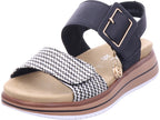 Remonte Damen Pantolette Remonte Sandale in schwarz