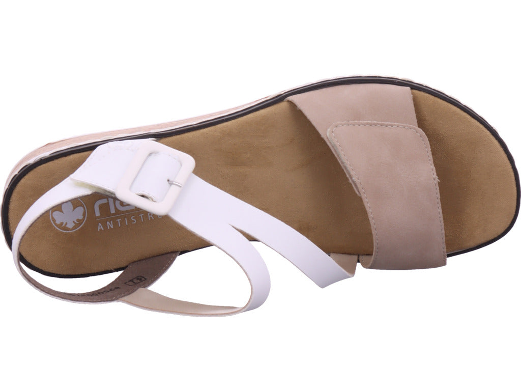 Rieker Women's Sandal Fsk Women's Sandals in beige