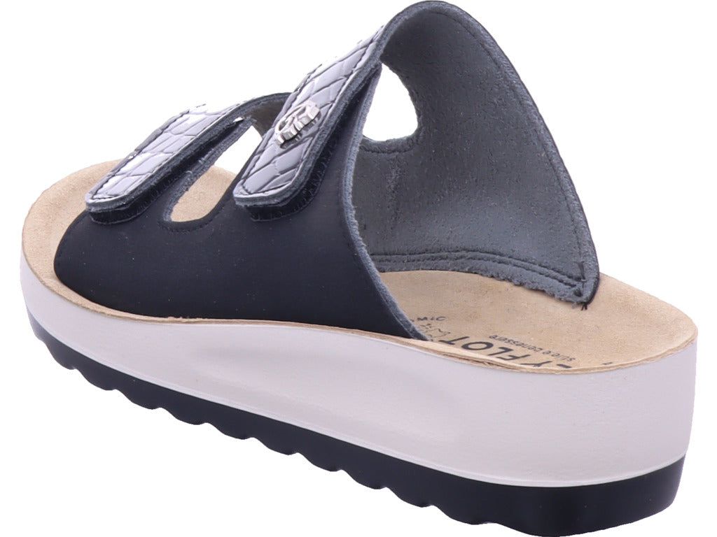 Fly Flot Damen Pantolette  in schwarz