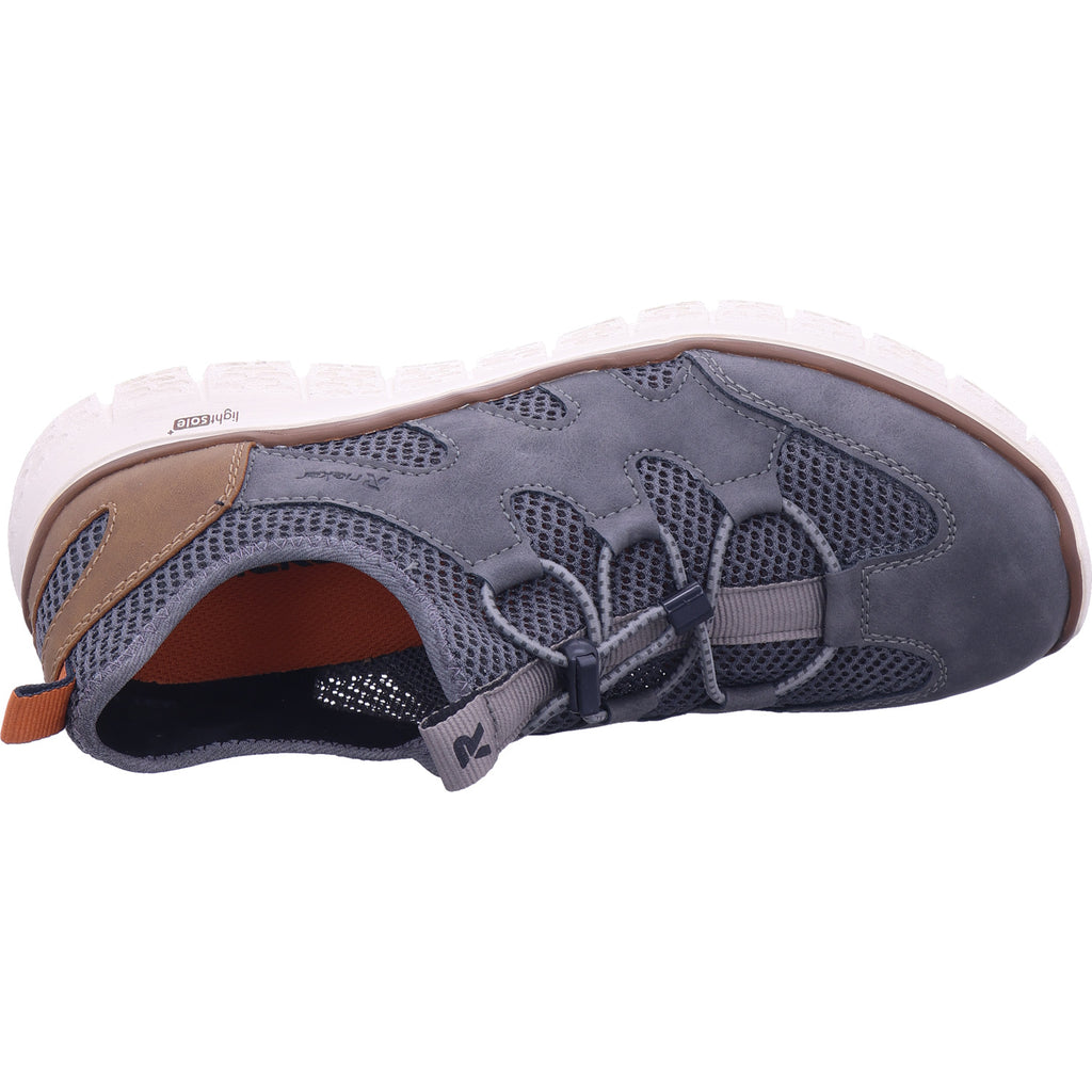 Rieker men's slippers in grey