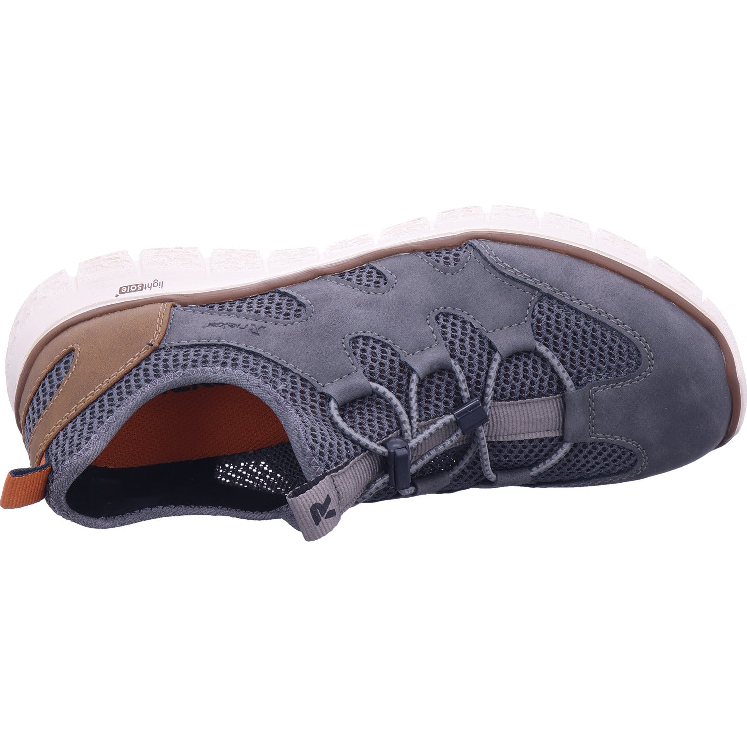 Rieker men's slippers in grey