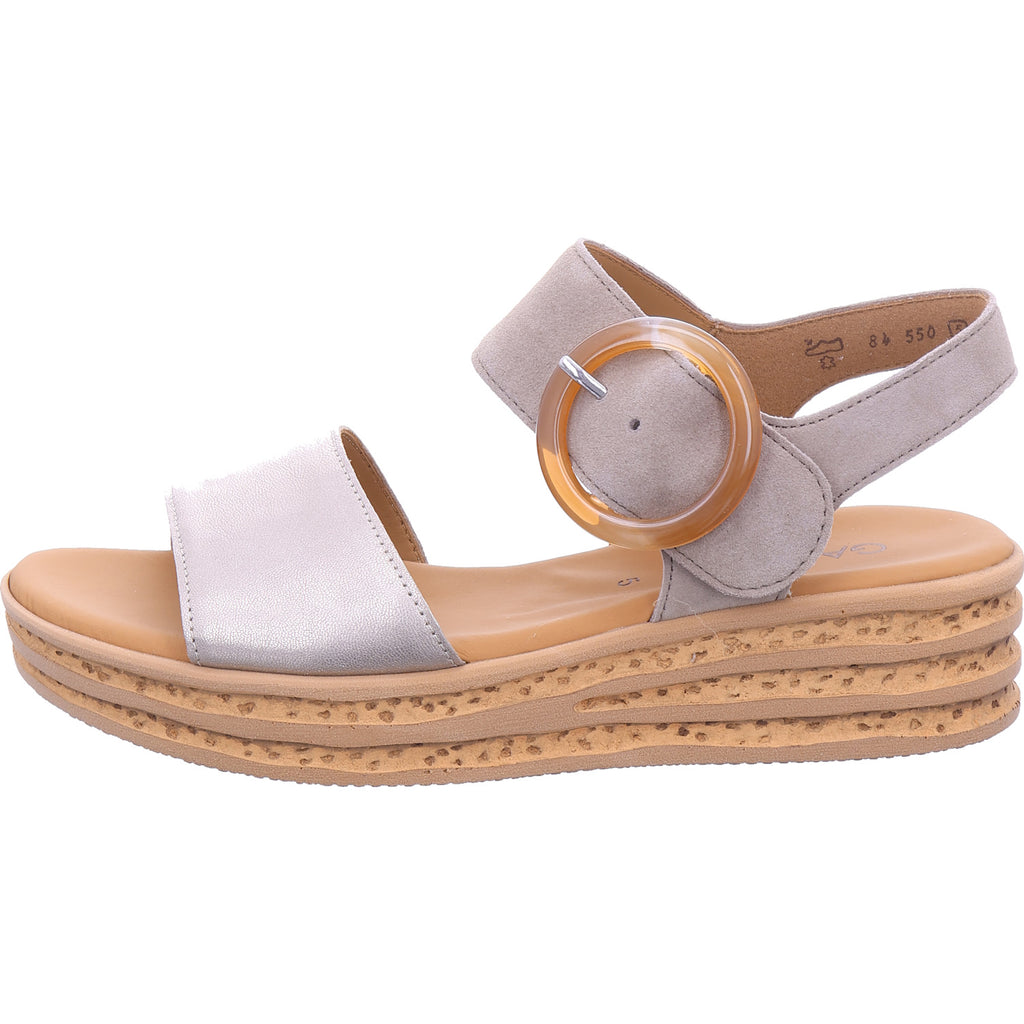 Gabor Damen Sandalette  in platin