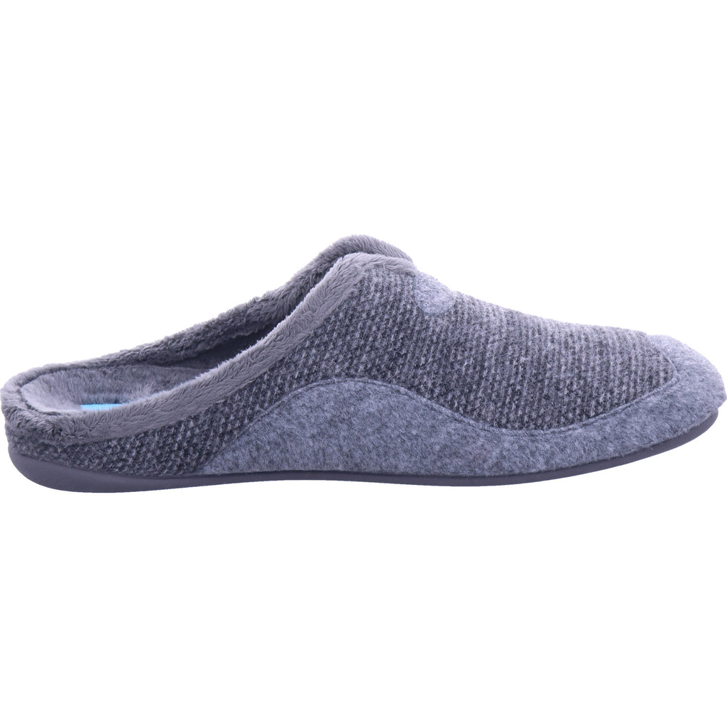 Varomed Herren Hausschuh Pedro Pantoffel in grau
