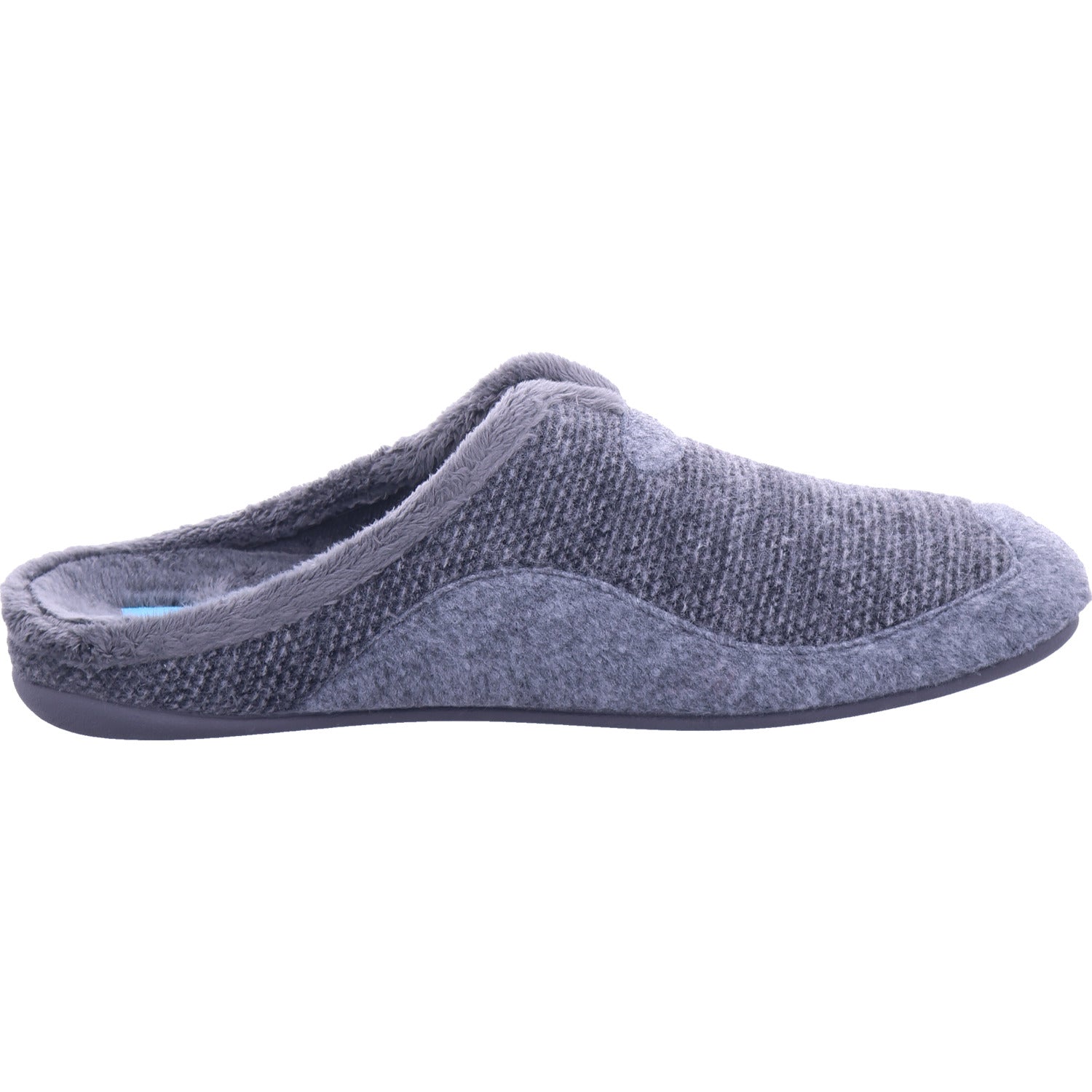 Varomed Herren Hausschuh Pedro Pantoffel in grau
