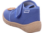 fischer Jungen Hausschuh Löwe in blau