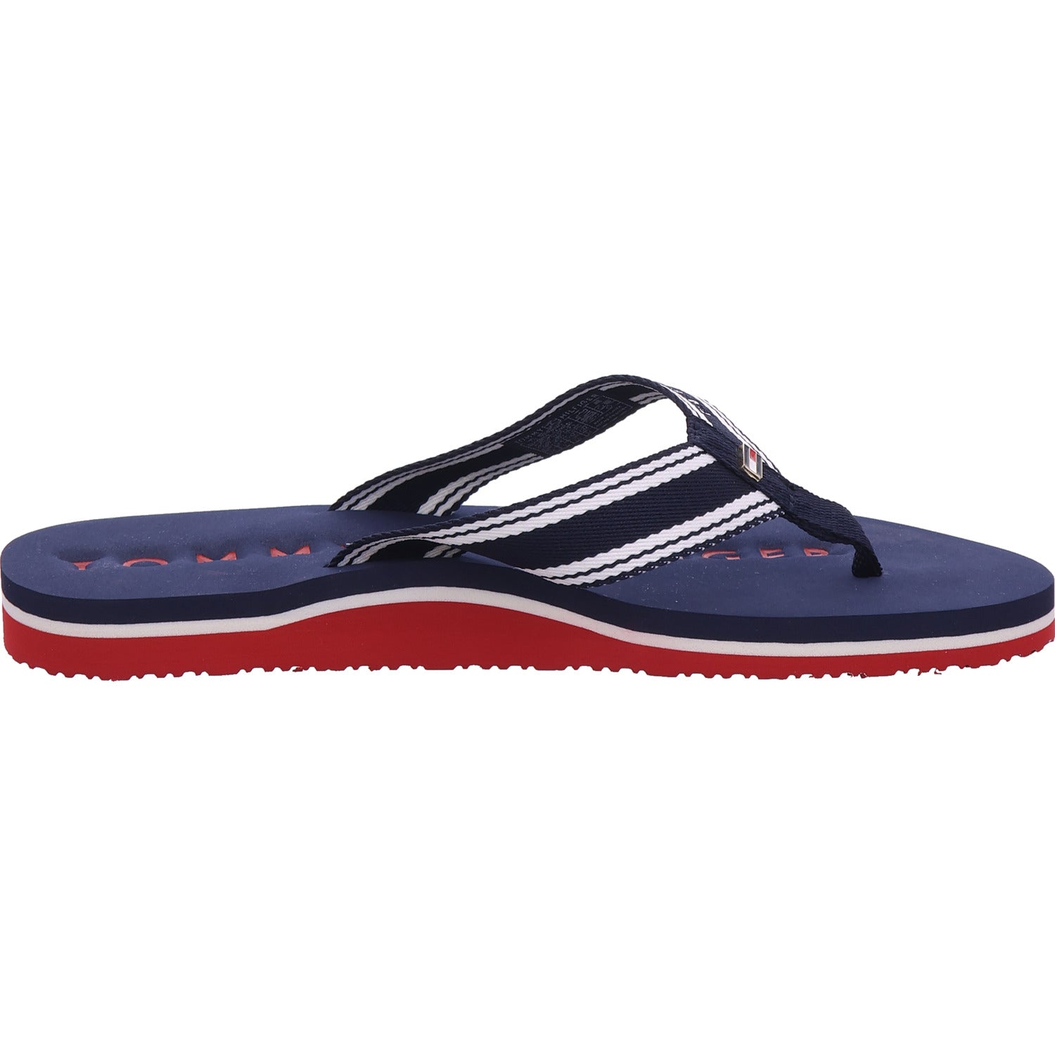 Tommy Hilfiger Dámské pantofle Th Webbing Summer Sandal v modré barvě