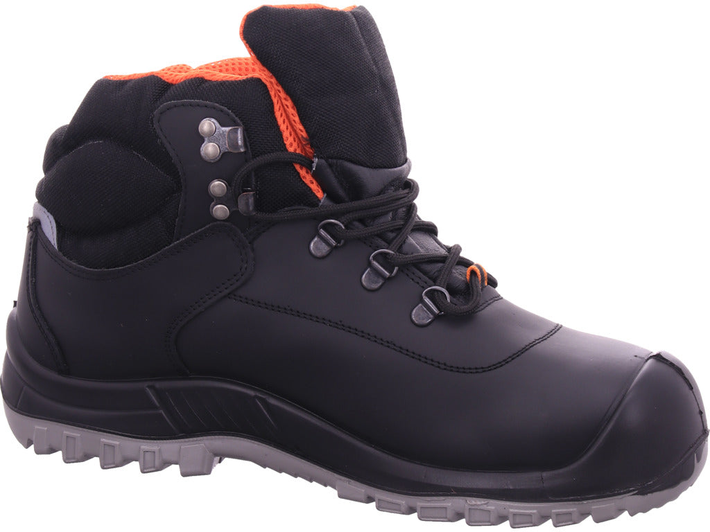 Pánské pracovní boty s leopardím vzorem, velikost S3, černá