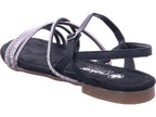 Rieker Damen Sandalette Fsk Damen Sandalen in schwarz