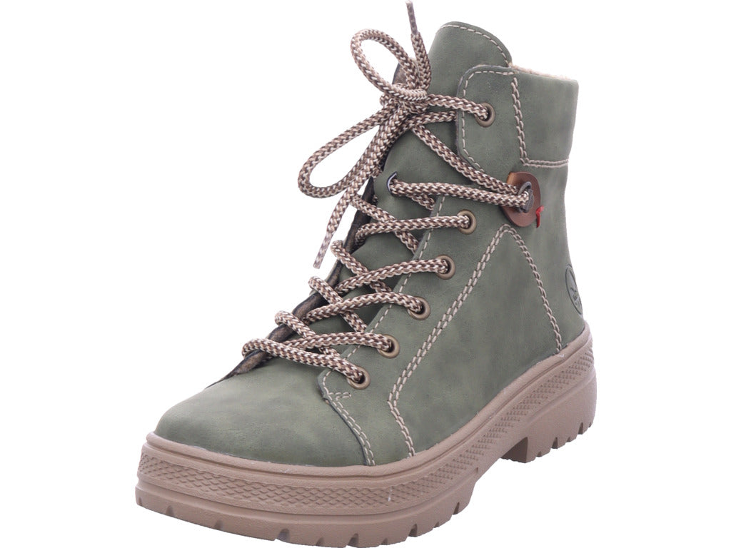 Dámské kotníkové boty Rieker Hwk Dámské kotníkové boty v zelené barvě