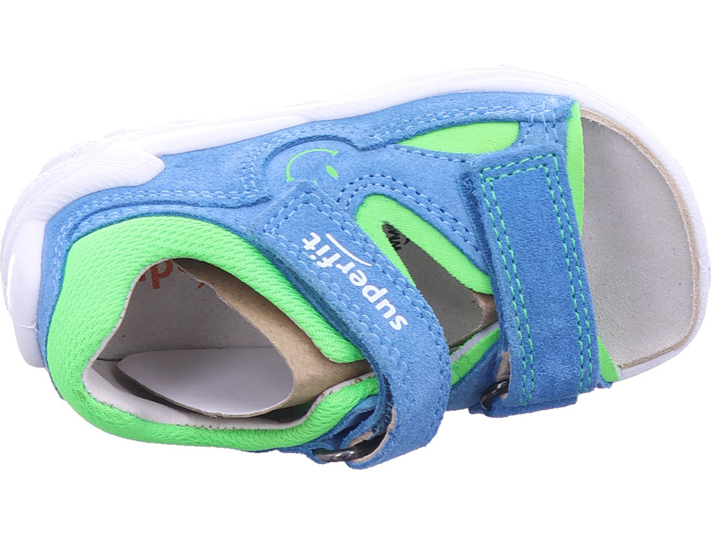 Superfit Jungen Sandale Sandale Leder \ Flow in blau