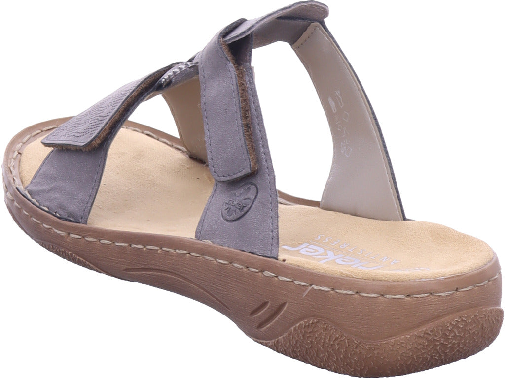 Rieker Women's Mule Fsk Women's Sandals in Grey