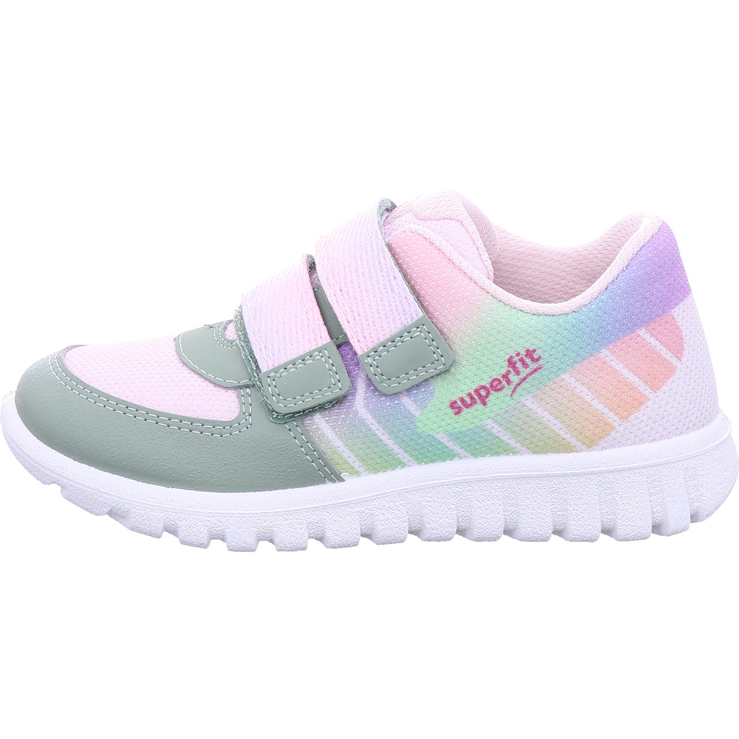 Dívčí polobotky Superfit Sport7 Mini v zelené barvě