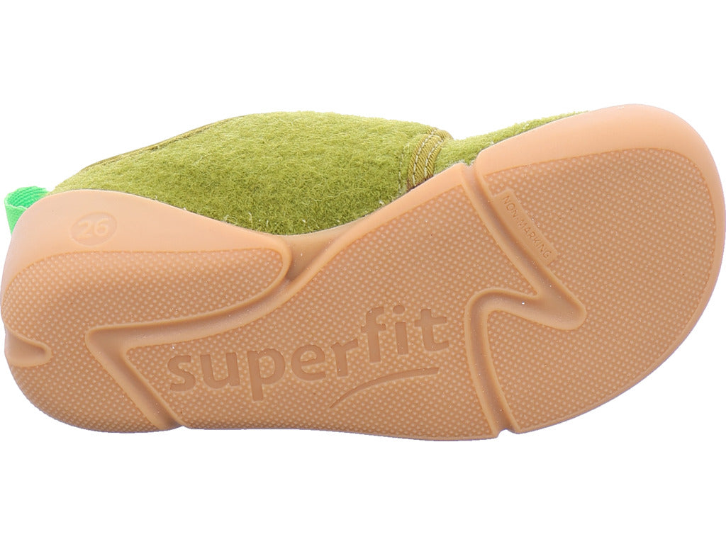 Superfit Unisex – dětská domácí obuv textilní \ Venti v zelené