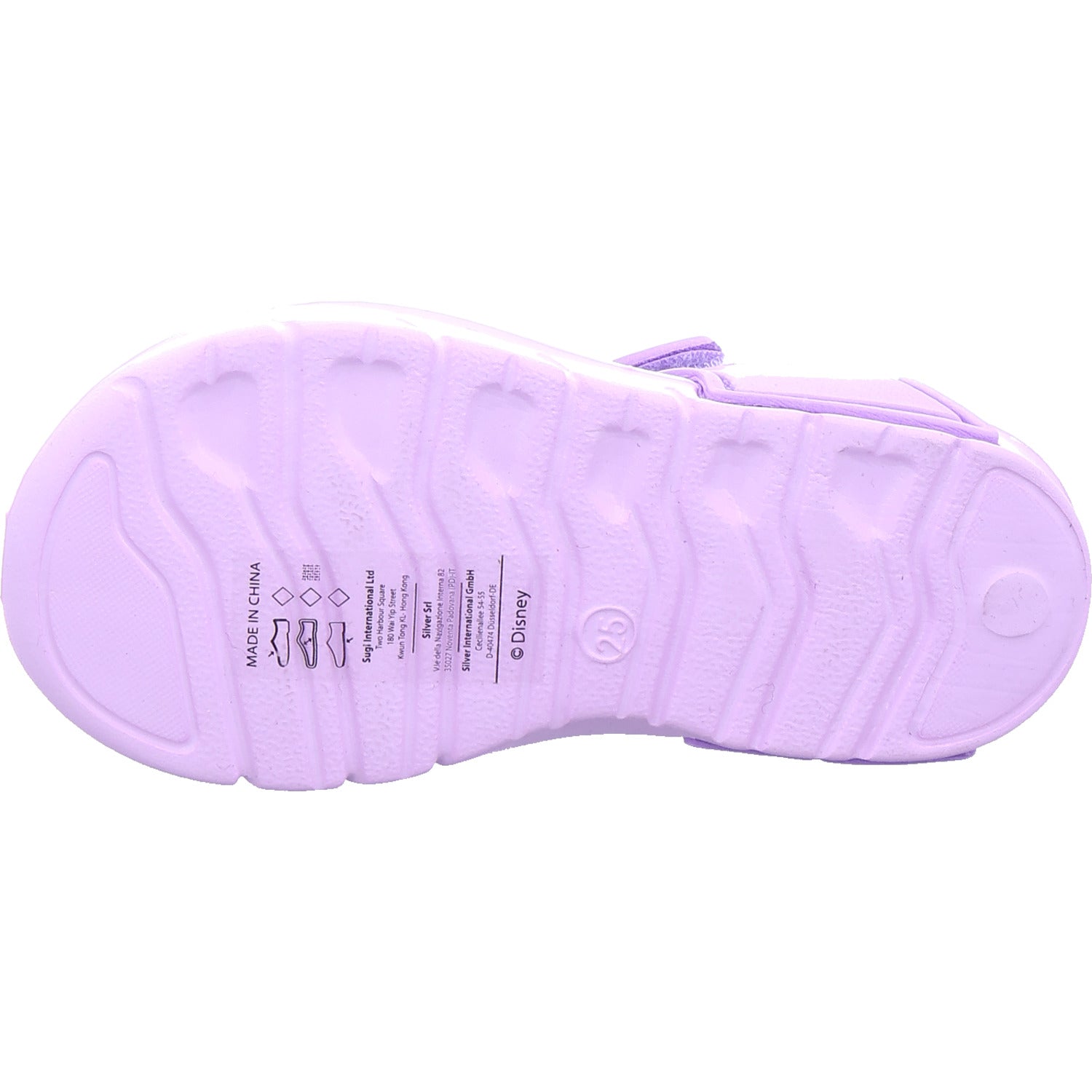 Silver Int Disney Girls' Sandals Frozen in Purple