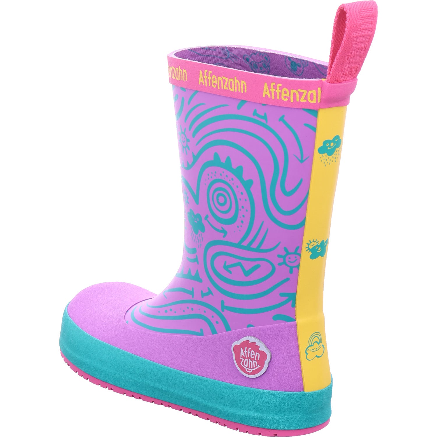 Affenzahn Mädchen Gummistiefel Rainboot Vegan Plashy in pink