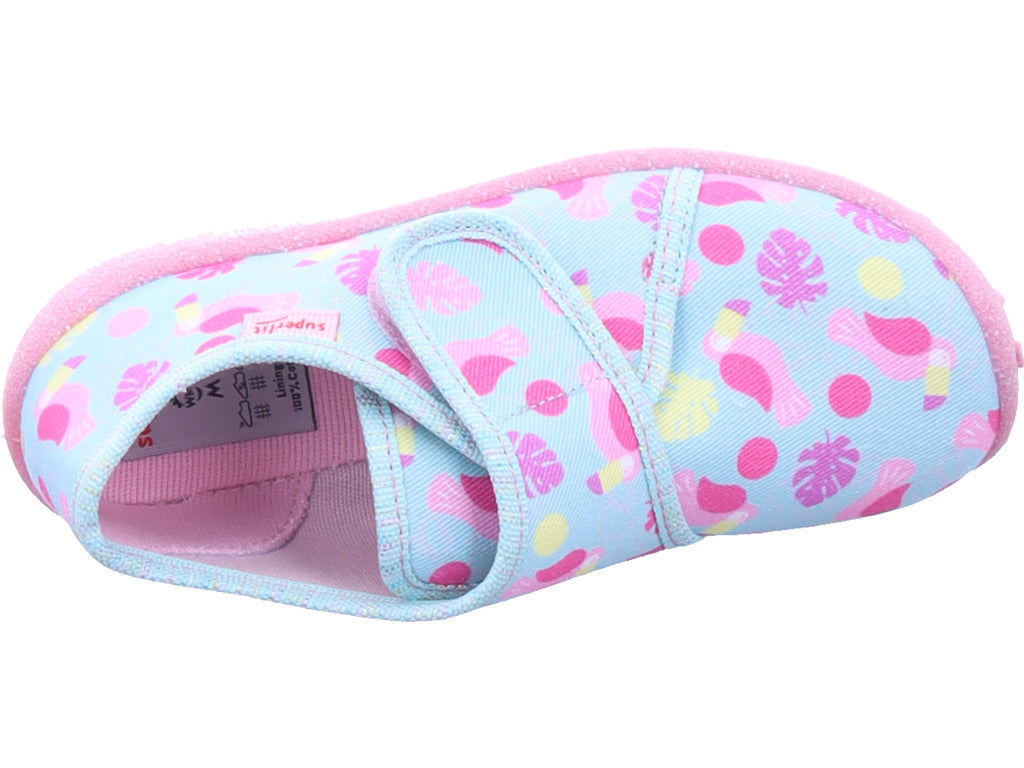 Superfit Mädchen Hausschuh Hausschuh Textil \ Spotty in grün