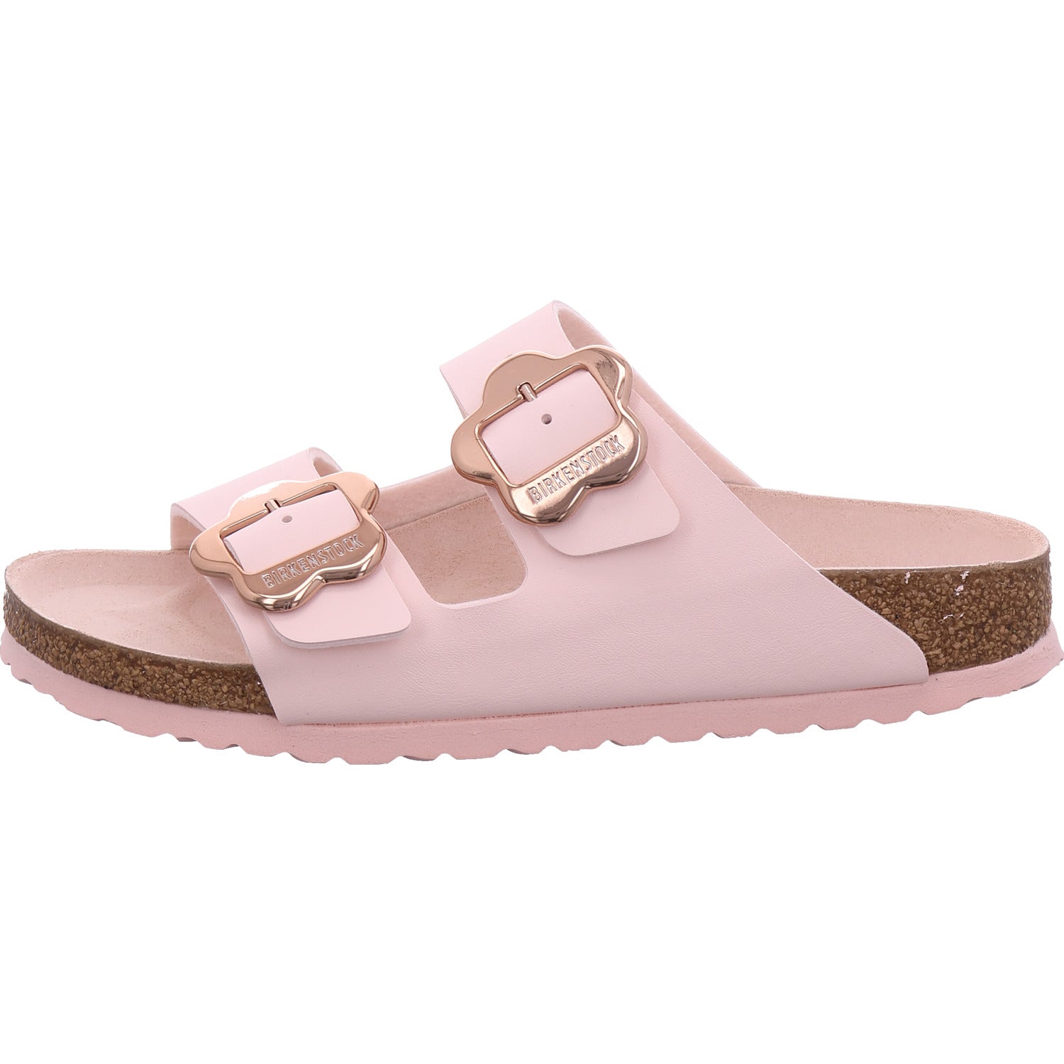 Birkenstock Mädchen Pantolette Arizona Flower Buckle in rose
