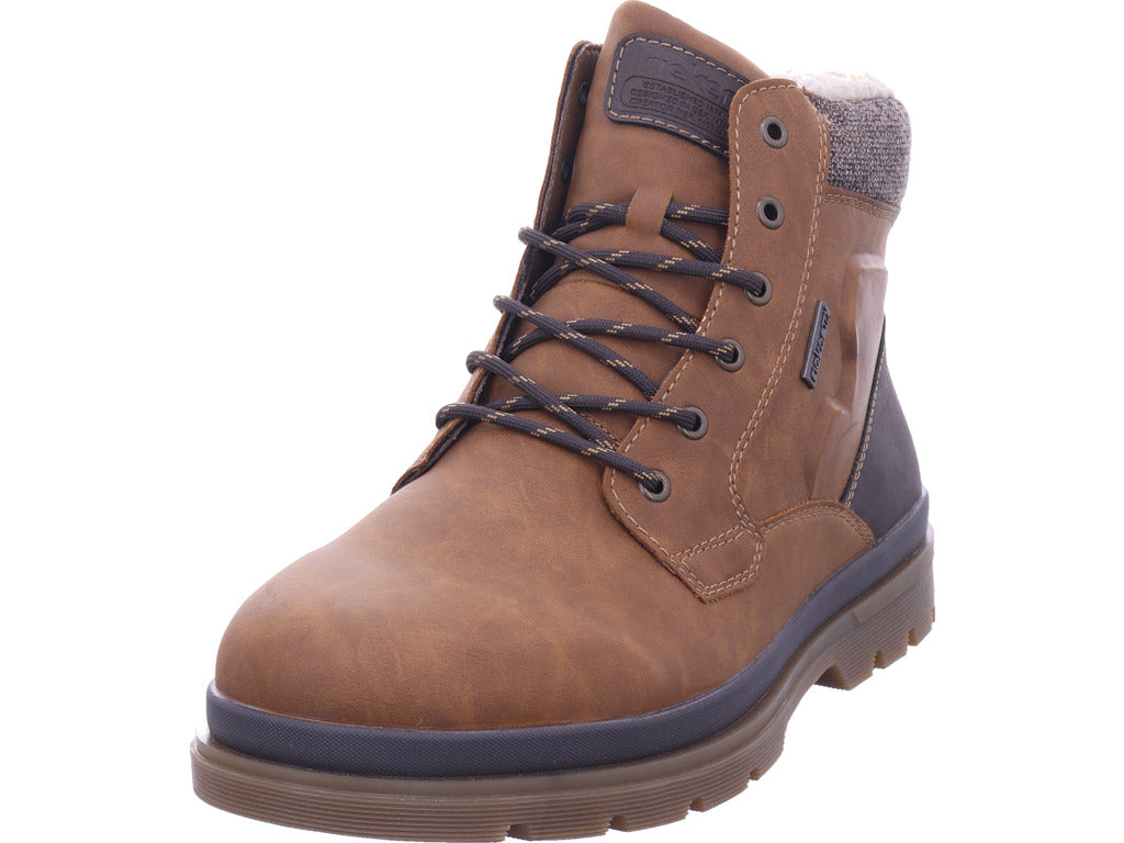 Rieker men's lace-up boots Hwk men's boots in brown