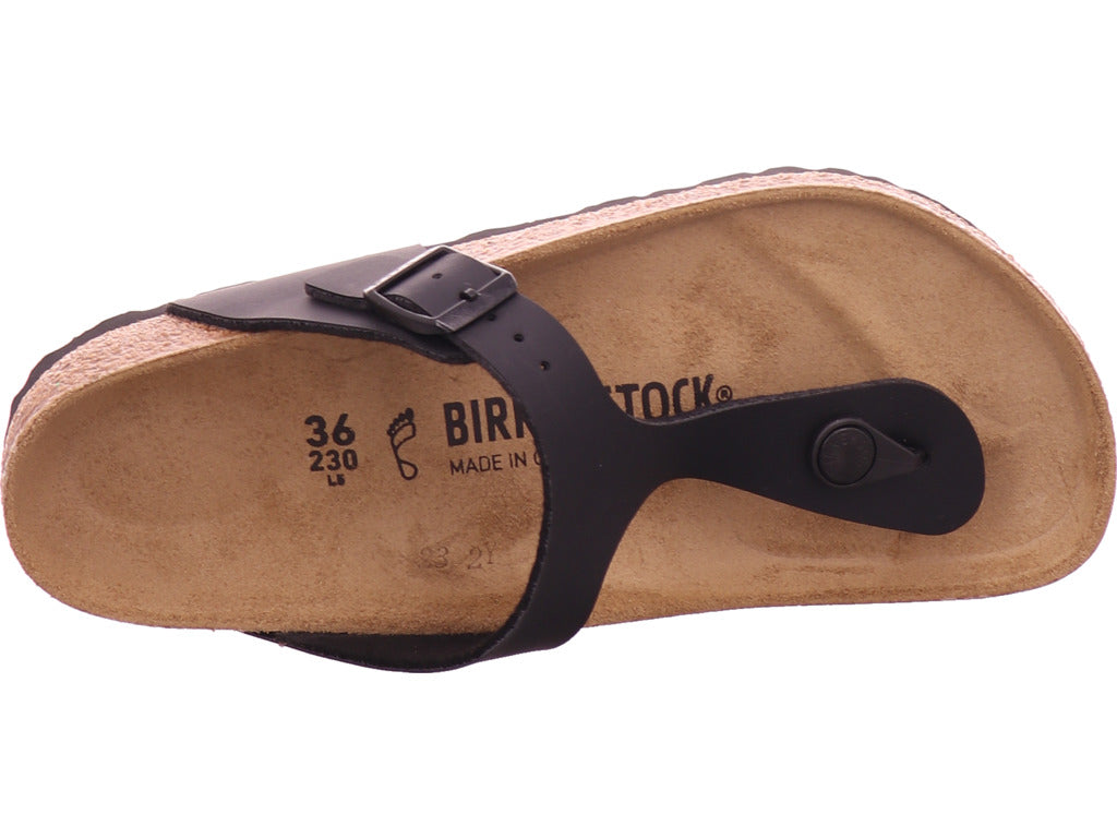 Dámské pantofle Birkenstock Gizeh BF černé v černé