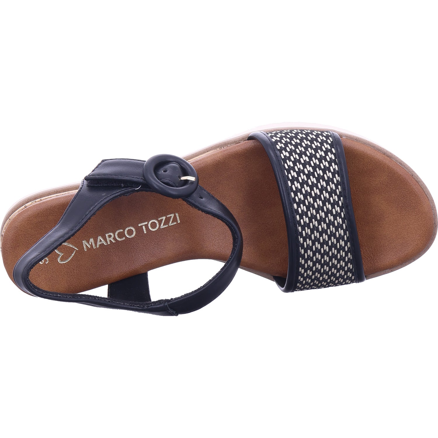 Marco Tozzi Damen Sandale  in schwarz