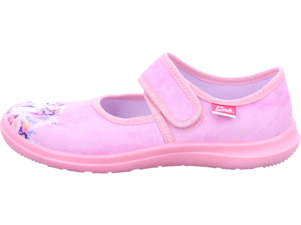 Beck Girls' Slipper Fairy Horse Pink in pink